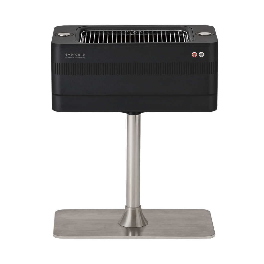 Matte Black FUSION with Pedestal and Grill View