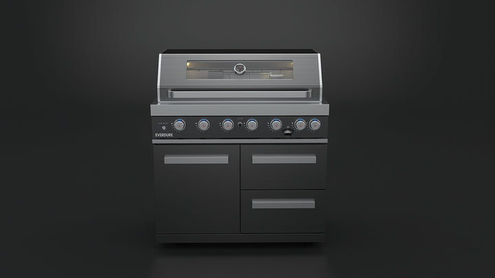 Six Burner Freestanding BBQ