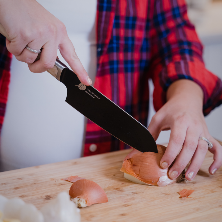 Santoku Knife (S1) Titanium Coated German Steel