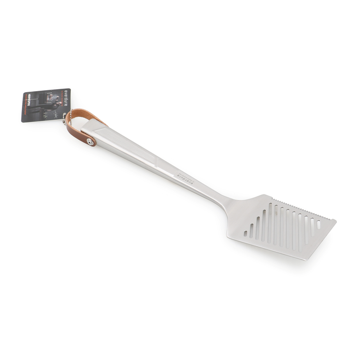 Steel Spatula (355mm) Brown Leather Hang Strap
