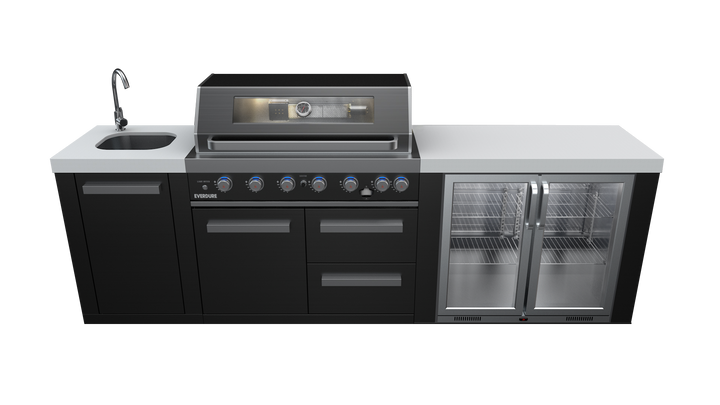 Six Burner Freestanding BBQ