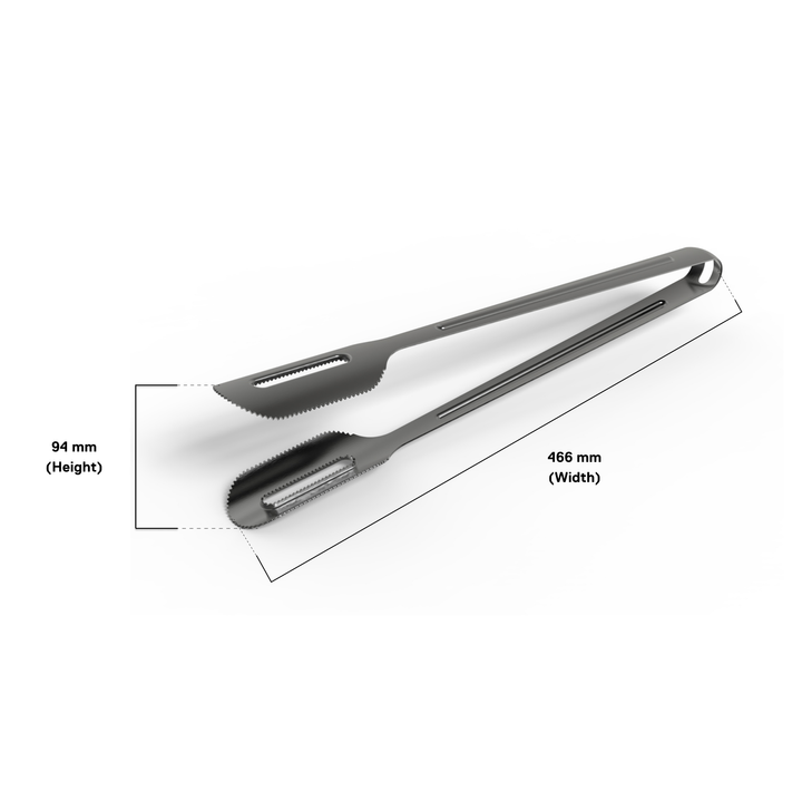 Charcoal & Wood Chip Tongs Dimensions