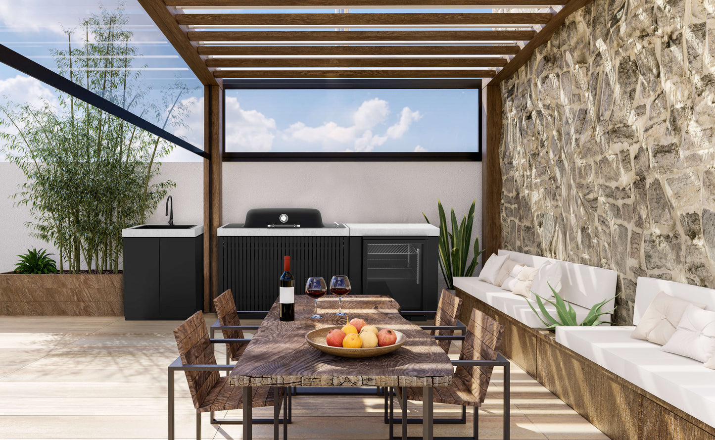 Seabreeze Charcoal Aesthetic Outdoor Kitchen