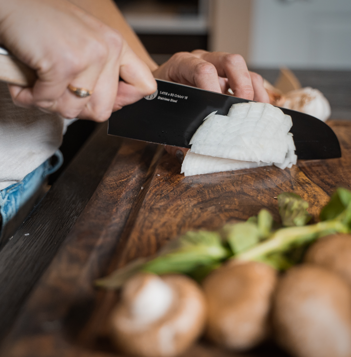 Santoku Knife S2 Chopping Onion