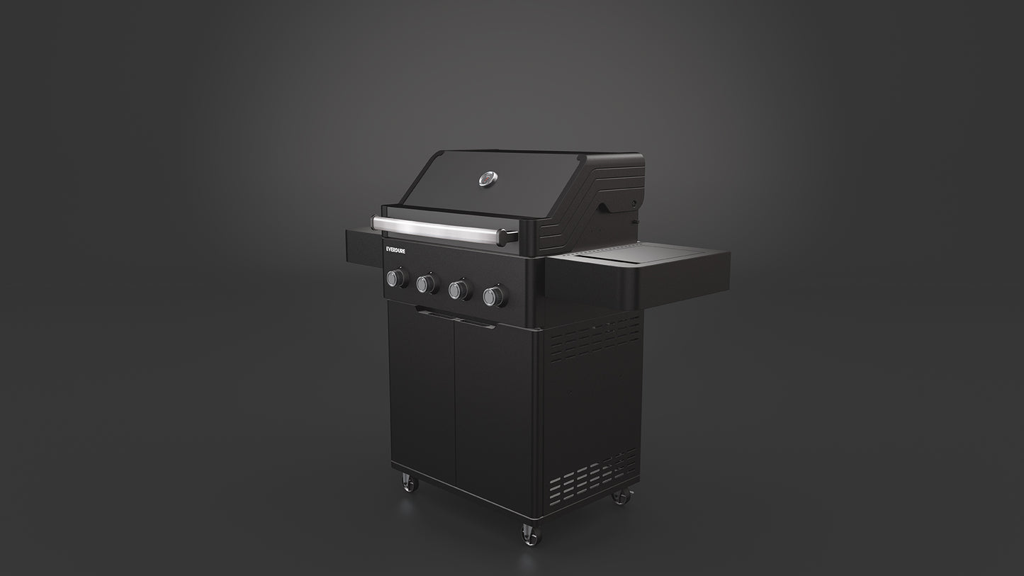 E4TB Four Burner Freestanding BBQ